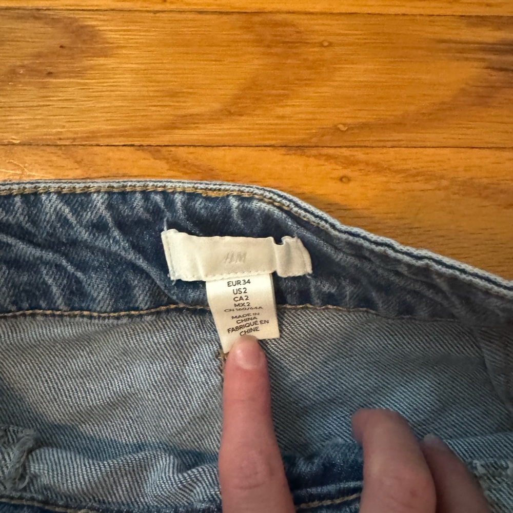 H&M Blue Flare & Wide Leg Women's Jeans - Picture 2 of 3